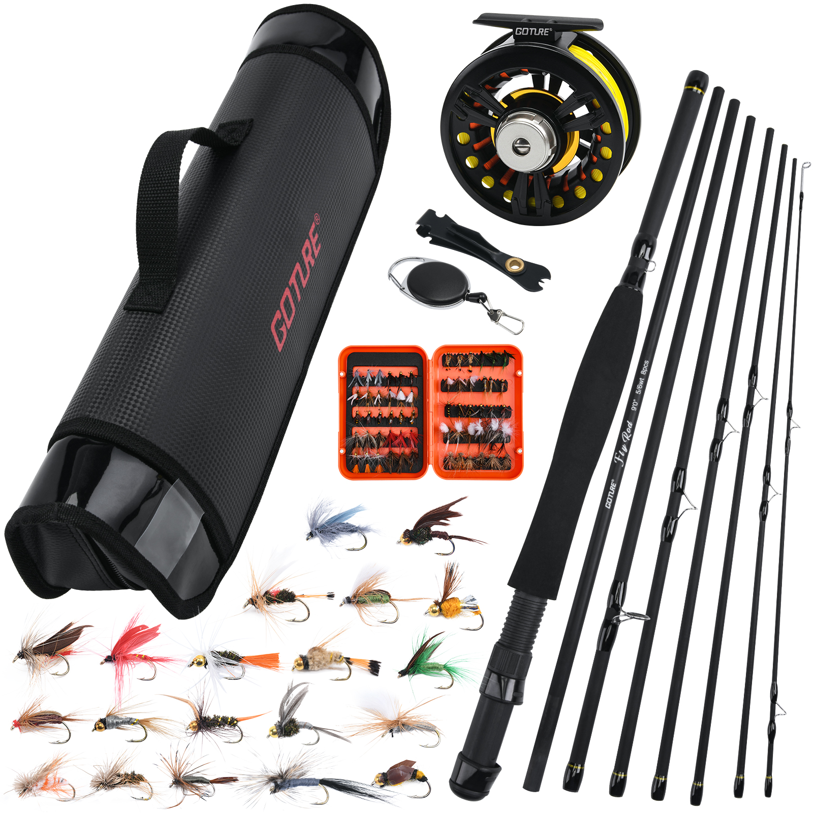 Goture 8Section Travel Fly Fis - Fishing Rod Fly recension och pris