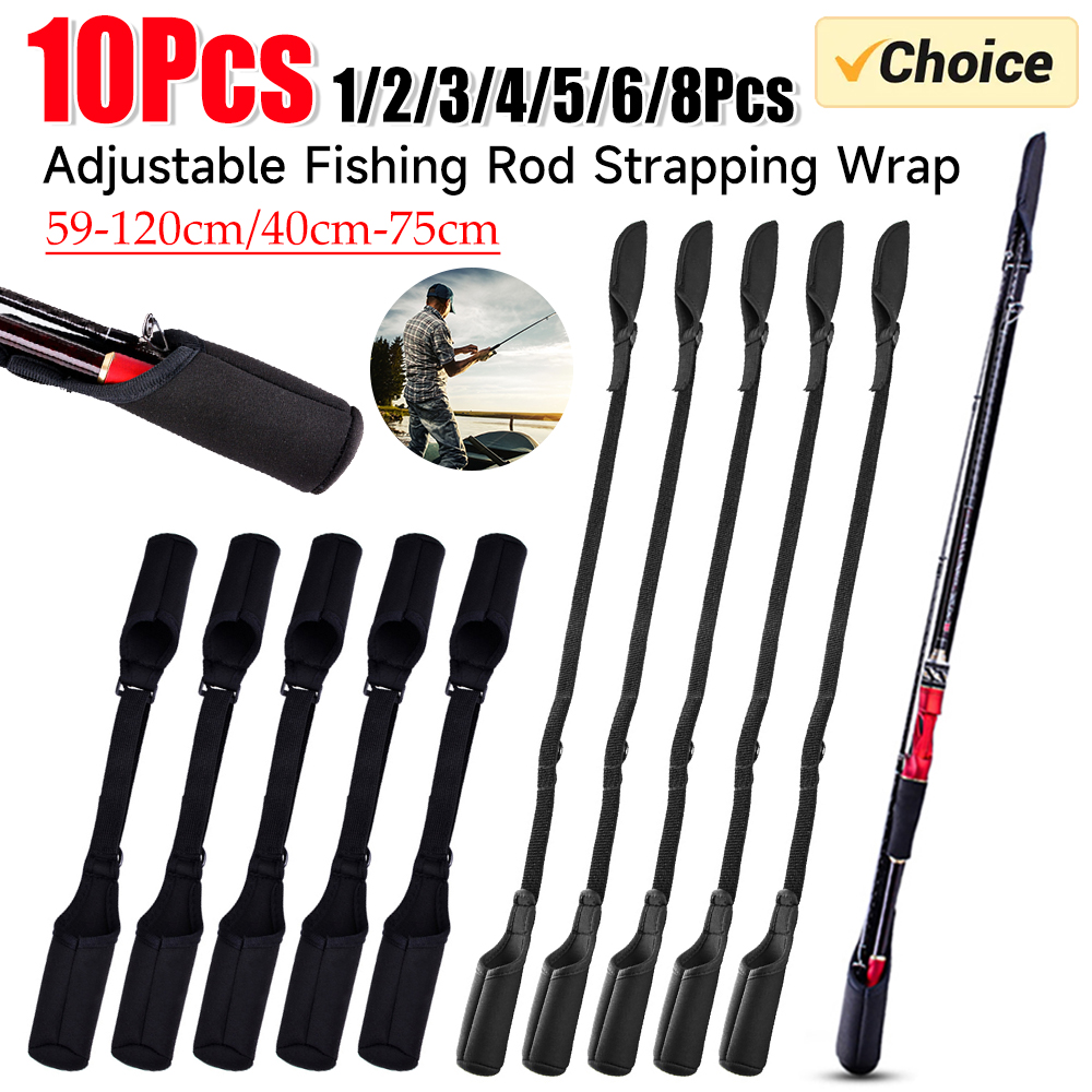 1-10PCS Fishing Rod Socks Srta - Fishing Rod Case recension och pris