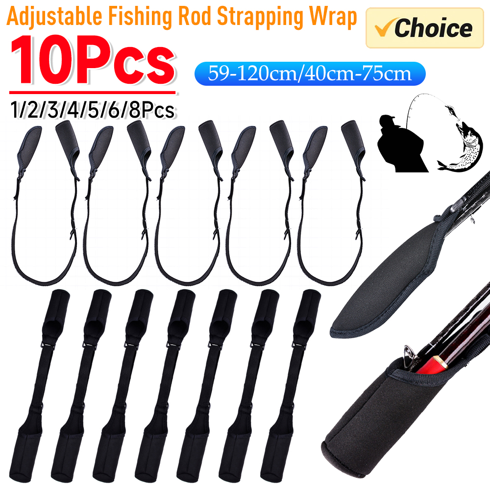 1-10PCS Fishing Rod Socks Srta - Fishing Rod Case recension och pris