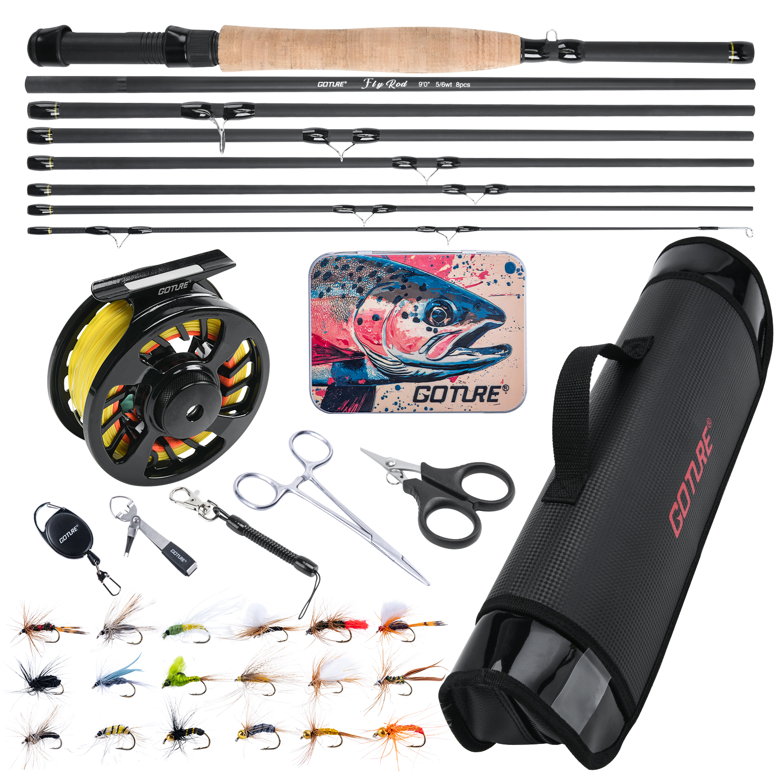 Goture Fly Fishing Rod and Ree - Fishing Rod Fly recension och pris