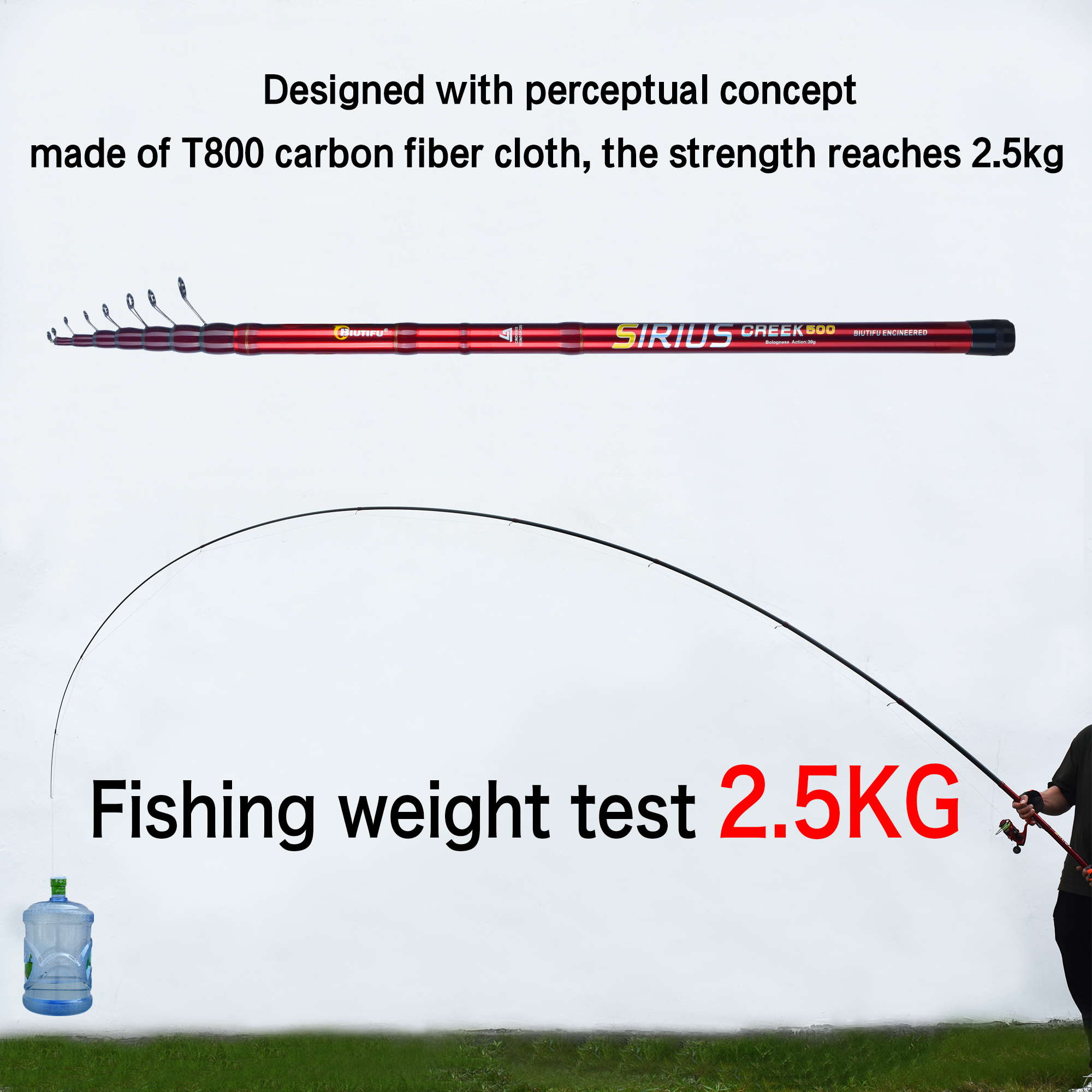 BIUTIFU Telescopic Bolognese F - Fishing Rod Surf recension och pris