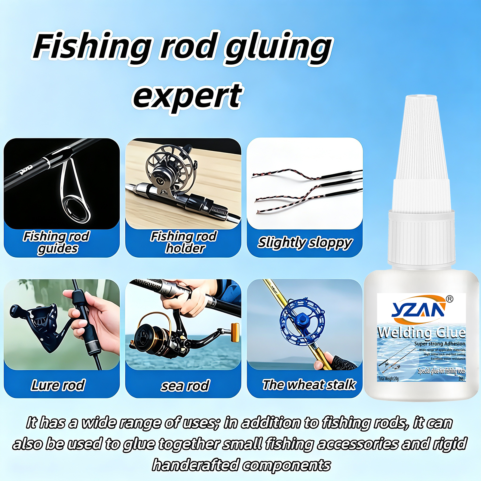 Fishing Rod Repair Glue  Fast  - Fishing Rod Guide Replacement recension och pris