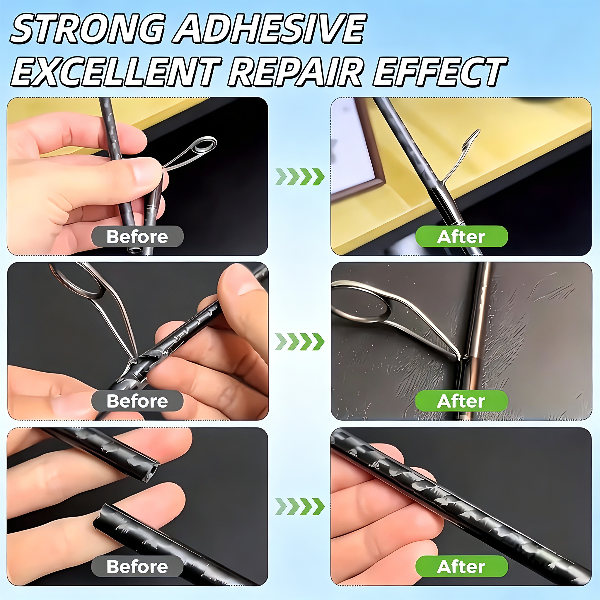 Fishing Rod Repair Glue  Fast  - Fishing Rod Guide Replacement recension och pris