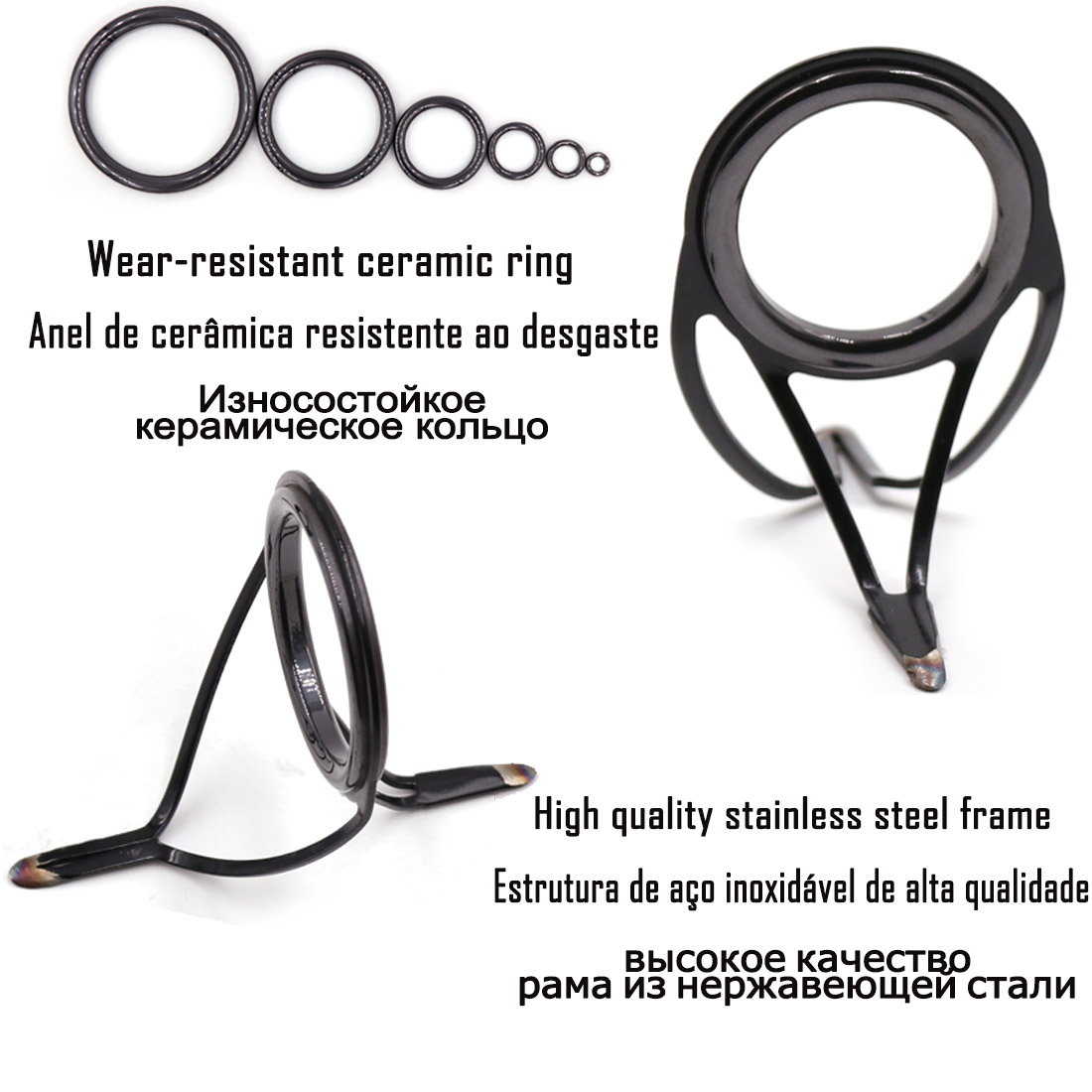 9KM OB Curved Rod Guide Kit 10 - Fishing Rod Guide Replacement recension och pris