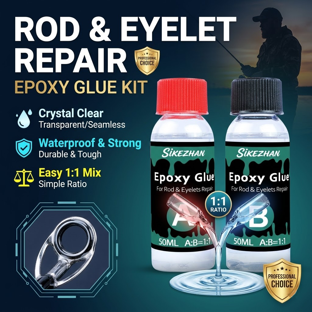 Clear 2-Part Fishing Rod Epoxy - Fishing Rod Repair Kit recension och pris