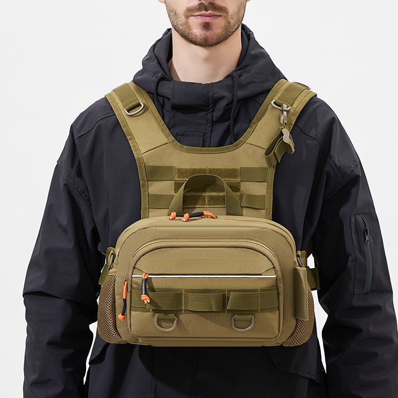 Men Chest Bag Tactical Fishing - Fishing Rod Holder recension och pris